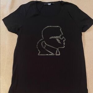 Karl Lagerfeld Black Silhouette Tee